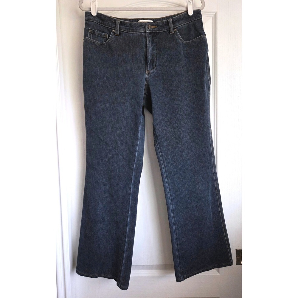 Coldwater Creek Natural Fit Dark Wash Straight Leg Jeans Size 12